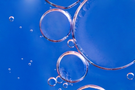 Oil drops closeupの写真素材