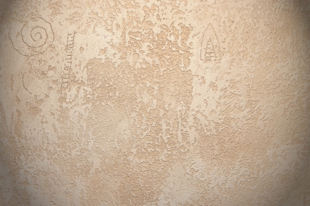 Decorative plaster texture  Creme plaster の写真素材