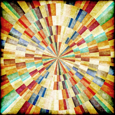 Multicolor Sunbeams grunge background. Retro posterの写真素材