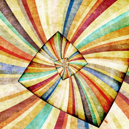 Multicolor Sunbeams grunge background. Retro posterの写真素材