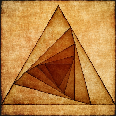 Abstract grunge spiral trianglebackground の写真素材