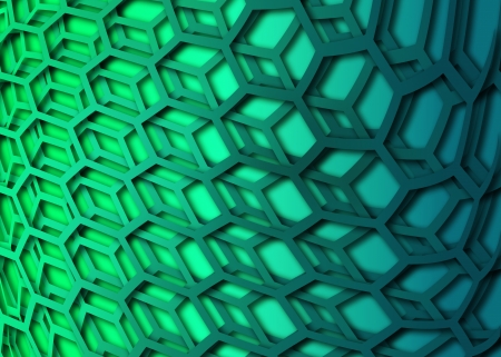 recurrent curved hexagonal wallpaper, backgroundの写真素材