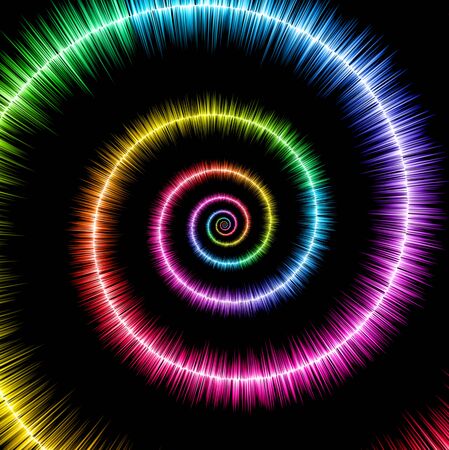 Spiral sound wave backgroundの写真素材