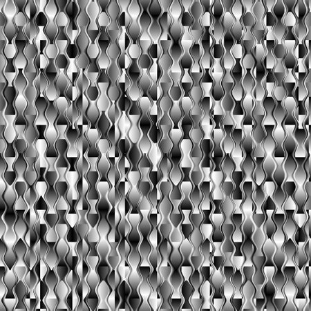 Seamless abstract pattern in white and black colors. Vector image.の写真素材
