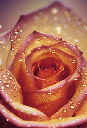 A beautiful rose. Computer rendering. Sparkling. 3d renderingの写真素材