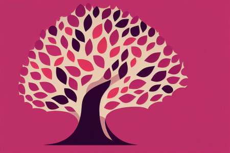 Conceptual tree art. Poster or graphics