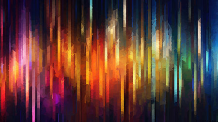 Abstract glowing graphic background. Universal use. Ai generativeの素材