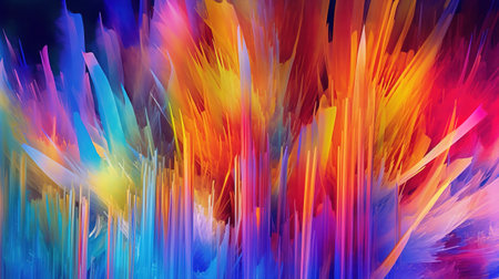 Abstract glowing graphic background. Universal use. Ai generativeの素材