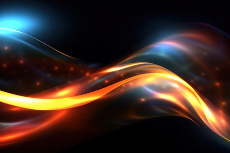Abstract glowing graphic background. Universal use. Ai generativeの素材
