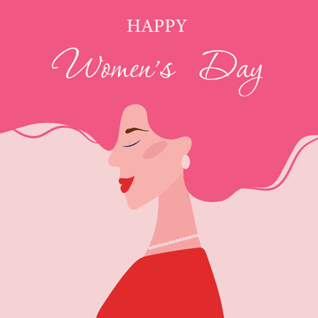 International women's day vector illustrationのイラスト素材