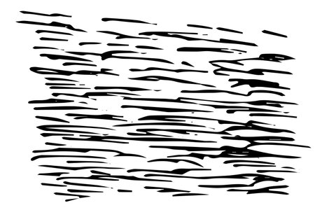 Hand drawn black strokes, backgrounds, textures, doodles. Ideal for design elements. Vector.のイラスト素材