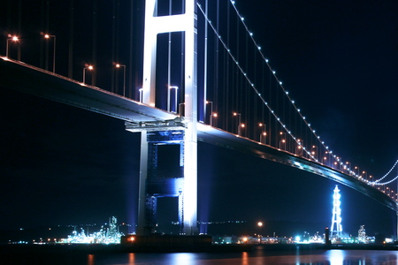 japan night scenery の写真素材