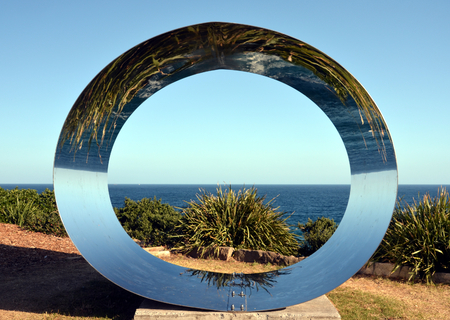 Sydney, Australia - Oct 26, 2013 Sculpture by the Sea Bondi to Coogee along the coastal walk is The World's Largest free to the public sculpture Exhibitions.のeditorial素材