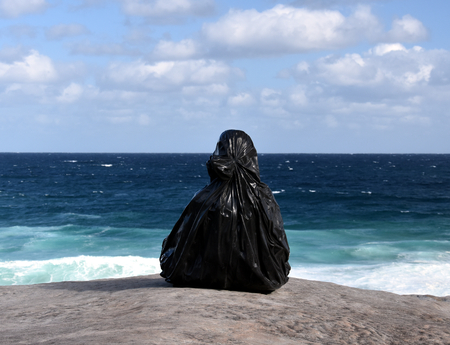 Sydney, Australia - Oct 23, 2016, Zheng Yuan Lu: Chronic Series. Sculpture by the Sea Bondi to Coogee along the coastal walk is The World's Largest free to the public sculpture Exhibitions.のeditorial素材