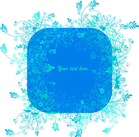 floral cardのイラスト素材