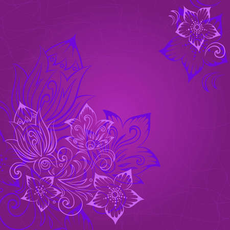 Cute seamless floral ornament. Delicate flowery background for fabric, wrapping, wallpaper.のイラスト素材