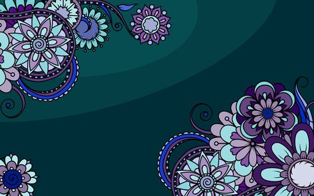 floral Ornamental for Card for cafe, restaurant, shop, print, banner, wedding invitation, book cover, certificate.のイラスト素材