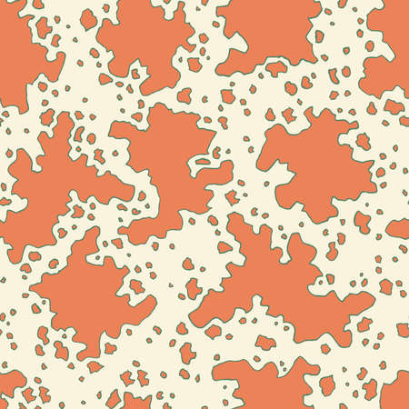 Abstract hand painted seamless pattern spots animal colorのイラスト素材