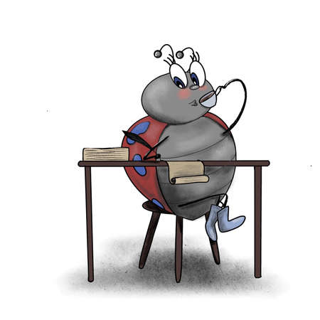 lady bugの写真素材