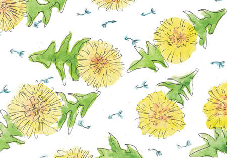 Dandelions Patternの写真素材