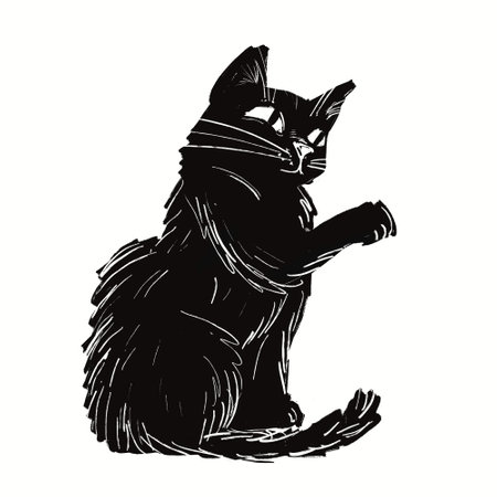 Black catの写真素材