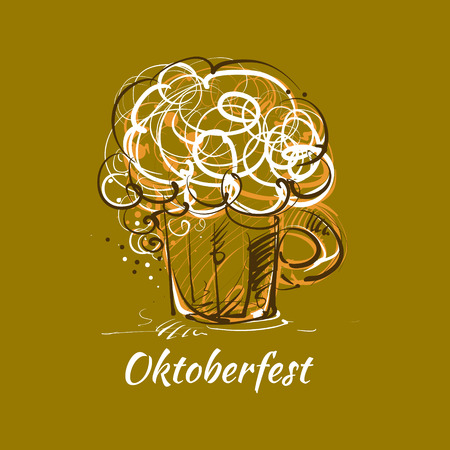 Beer mug cartoon. Vector illustration のイラスト素材