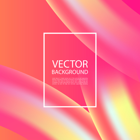 Abstract 3D mixing of colors and lines in a beautiful combination. Modern vector template for design of posters and much more.のイラスト素材