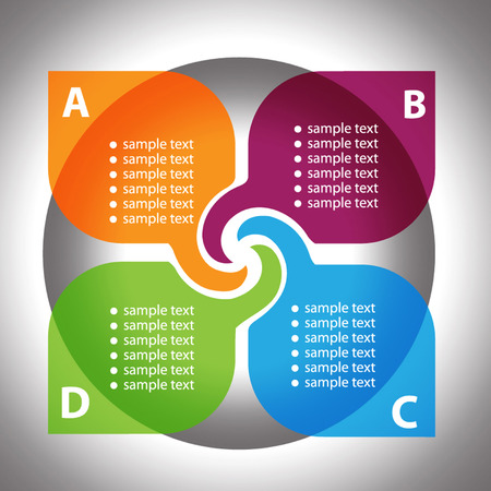 modern diagram template for businessのイラスト素材