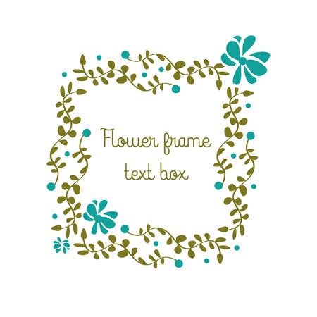 Vector decorative flower design for textのイラスト素材