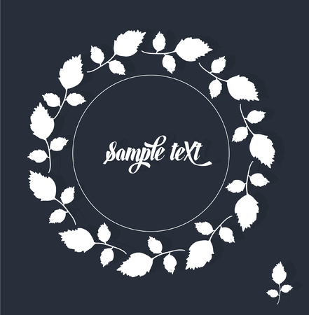 Circle wreath trendy modern design.のイラスト素材