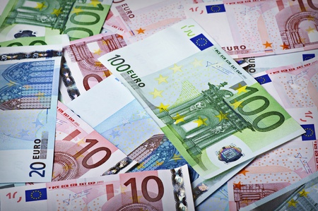 Background from money - 100 euro; 10 euro; 20 euro