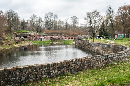 KALININGRAD, RUSSIA - APRIL 07, 2017: Heisenau fort number 4 historical military placeのeditorial素材
