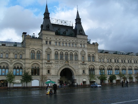 GUM Department Store, Red Square, Moscowのeditorial素材