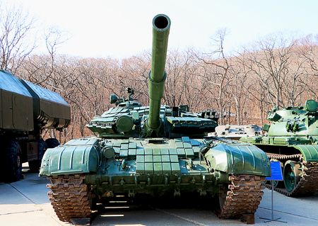 Vladivostok, Russia, 05,11, 2017. Military-historical Museum the Voroshilov battery on Russian...