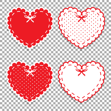 Girly scrapbook design elements vector Valentine's day or love wedding stickers, clip art, details for scrapbooking, greeting cards, invitation.のイラスト素材