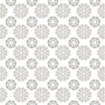 seamless pattern of different abstract round elementsのイラスト素材