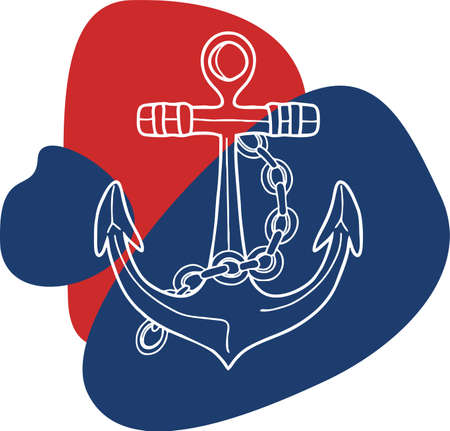 Contour of a sea anchor on a chain