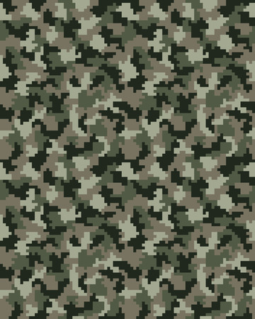 Seamless of digital camouflage of fashion patternのイラスト素材