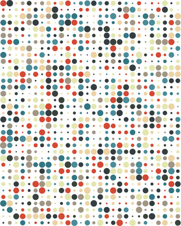 Pattern with colorful dots, Seamless vector backgroundのイラスト素材