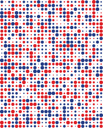 Pattern with colorful dots, Seamless vector backgroundのイラスト素材