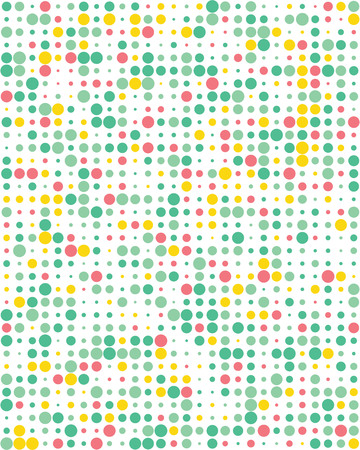 Pattern with colorful dots, Seamless vector backgroundのイラスト素材