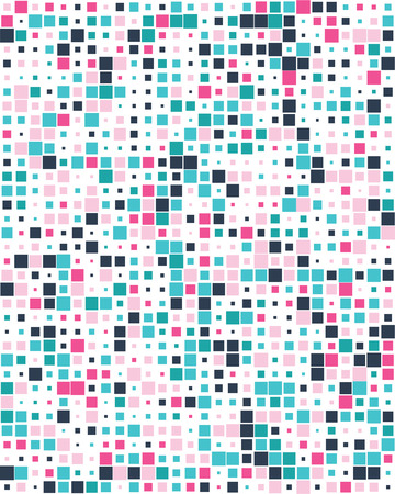 Pattern with colorful squares, Seamless vector backgroundのイラスト素材