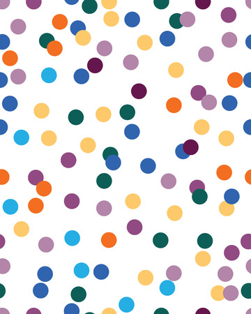Seamless pattern with confetti on a white backgroundのイラスト素材
