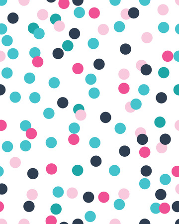 Seamless pattern with confetti on a white backgroundのイラスト素材