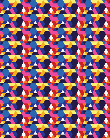 Vector seamless template, modern geometric background, repeating patternのイラスト素材