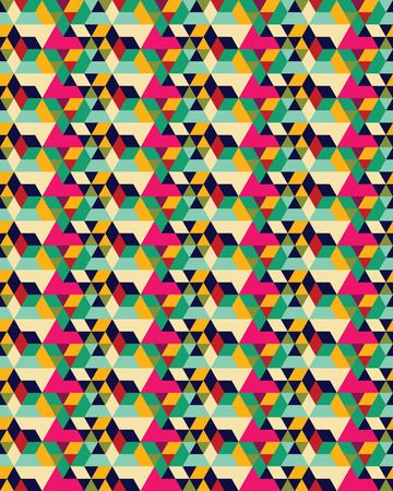 Seamless template, modern geometric  colorful background, repeating patternのイラスト素材