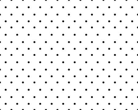 Seamless pattern of black circles on a white backgroundのイラスト素材