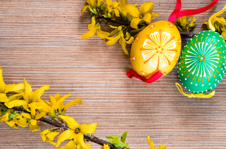easter decoration background filtered retro effectの写真素材
