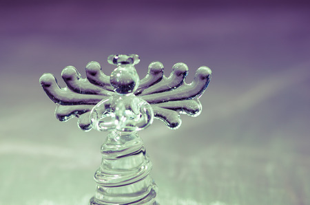 beautiful vitreous angel figure imageの写真素材