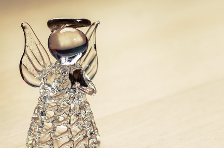 beautiful vitreous angel figure imageの写真素材